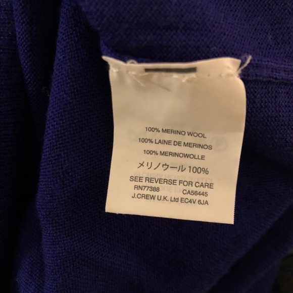 J. Crew Wool Sweater - Ties on Sides, Purple - Picture 4 of 5